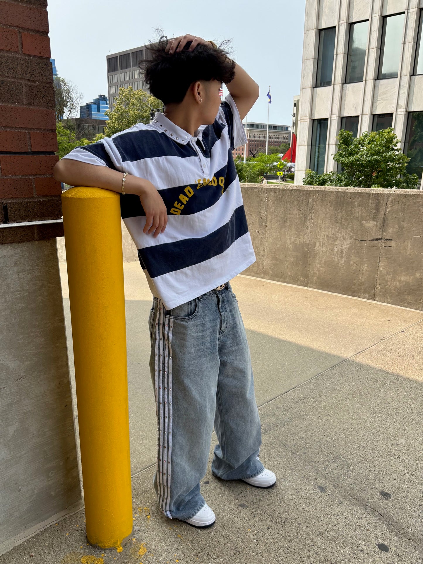 Infinity Striped Denim