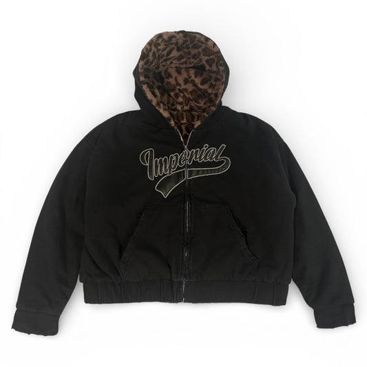 imperial "Reversible" Leopard Zip Up